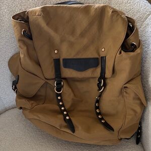 Rebecca Minkoff Tan and Black Backpack
